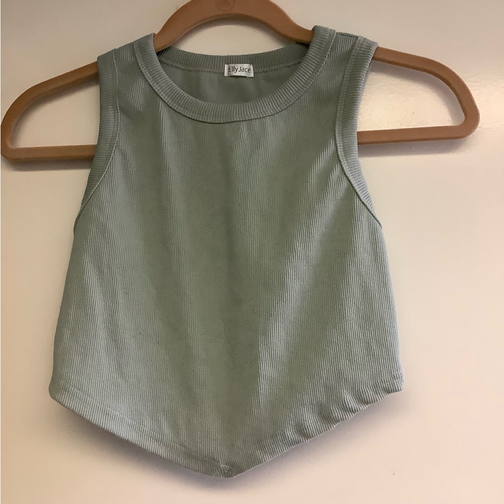 Green Crop Tank